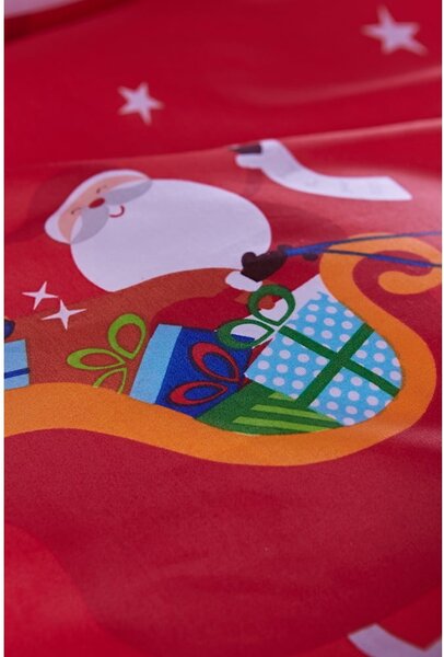 Czerwona pościel dziecięca do łóżeczka 120x150 cm Santa's Christmas Presents – Catherine Lansfield