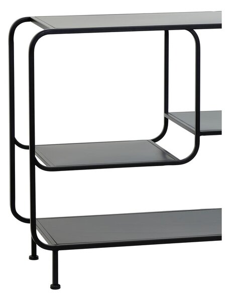 Czarny metalowy regał 141x81,5 cm Winston – Light & Living