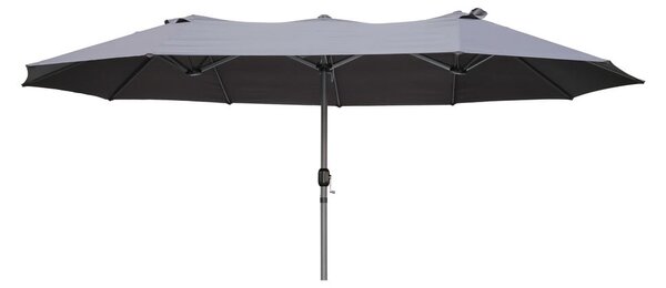 Jasnobrązowy parasol ogrodowy 265x460 cm – Garden Pleasure