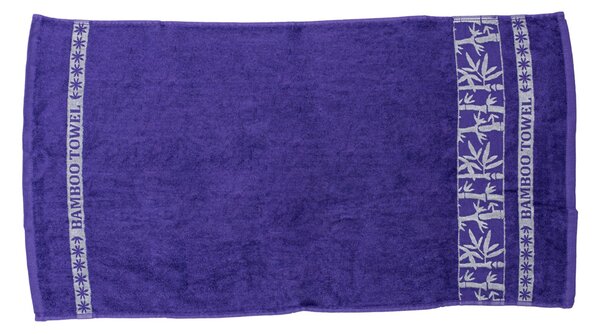 Ręcznik kąpielowy bambusowy BAMBOO 70x140 cm fioletowy, 70% bambus | 30% bawełna