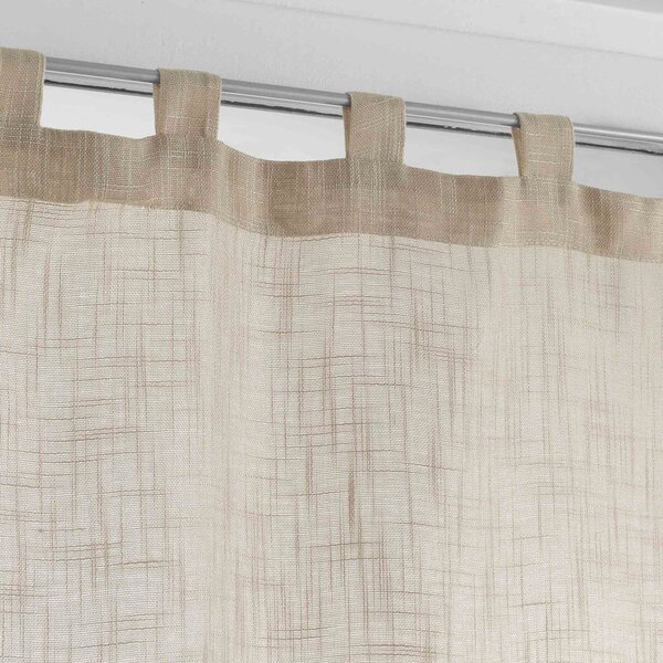 Brązowe firanki zestaw 2 szt. 60x90 cm Haltona – douceur d'intérieur