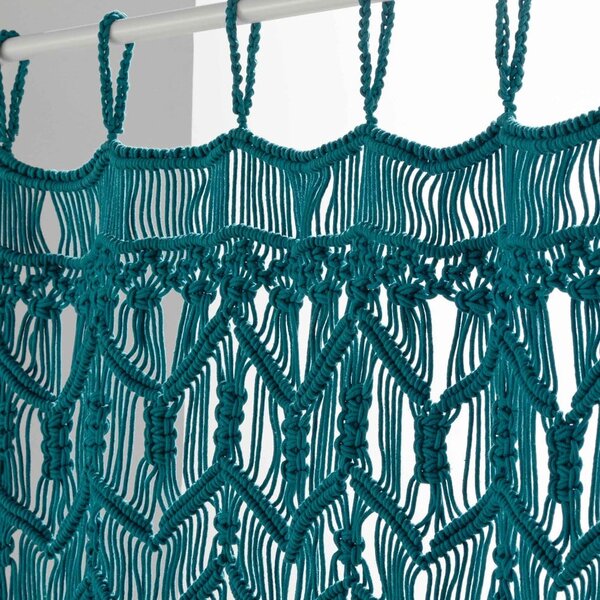 Niebieska zasłona na drzwi 90x200 cm Macarena – douceur d'intérieur