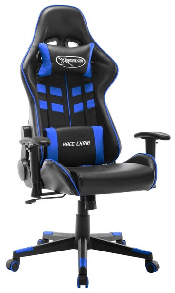 Fotel dla gracza, czarno-niebieski, sztuczna skóra