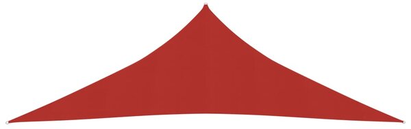 Żagiel przeciwsłoneczny, 160 g/m², czerwony, 4x4x5,8 m, HDPE