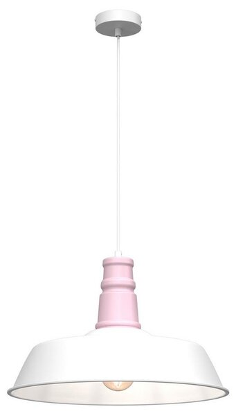Milagro Żyrandol na lince ENZO 1xE27/60W/230V biały/różowy MI1810