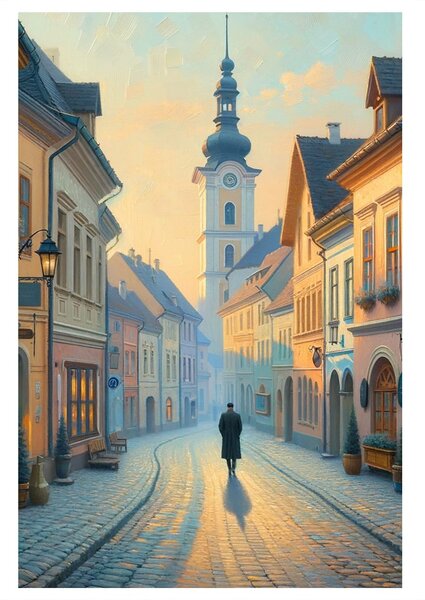 Obraz ciche miejskie uliczki