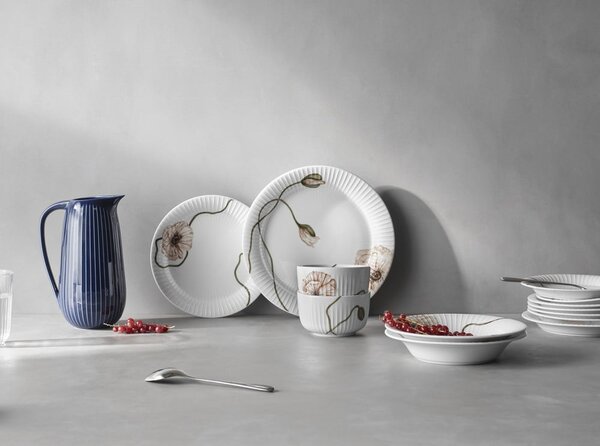 Biały porcelanowy talerz Kähler Design Hammershøi Poppy, ø 27 cm