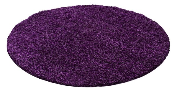 Ciemnofioletowy okrągły dywan ø 80 cm Life – Ayyildiz Carpets