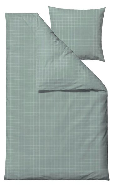 Jasnozielona pościel jednoosobowa z adamaszku 140x200 cm Clear – Södahl