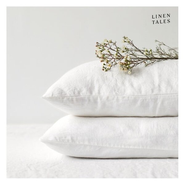 Lniana poszewka na poduszkę 80x80 cm White – Linen Tales