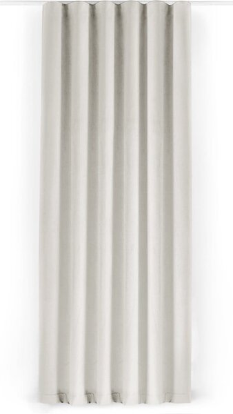 Kremowa aksamitna zasłona częściowo zaciemniająca (dimout) 140x270 cm Velto – Filumi