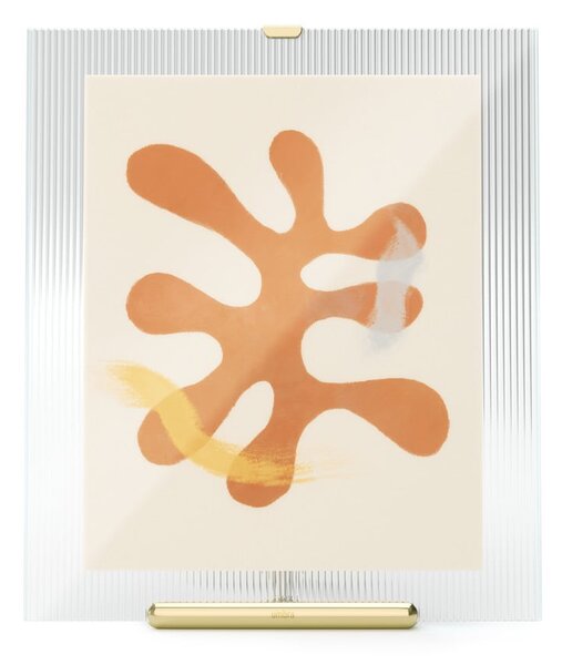 Szklana ramka stojąca w kolorze złota 26x30,5 cm Flute – Umbra
