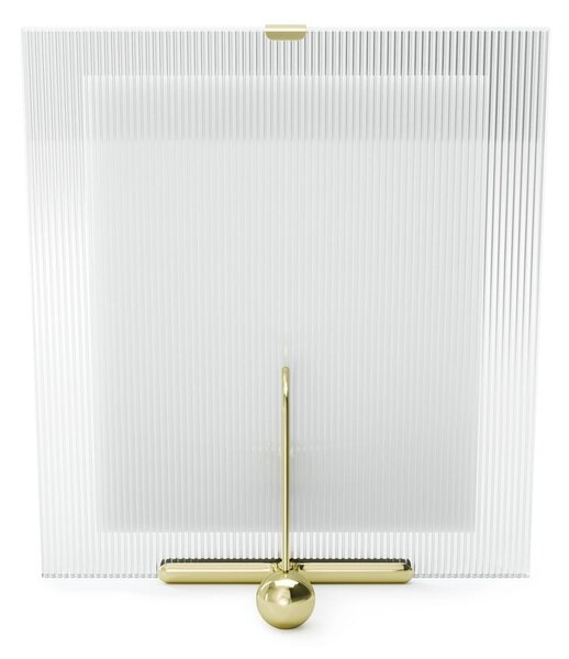 Szklana ramka stojąca w kolorze złota 26x30,5 cm Flute – Umbra