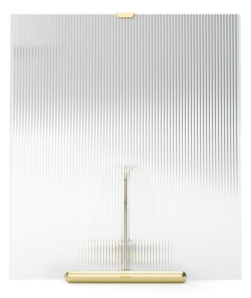 Szklana ramka stojąca w kolorze złota 26x30,5 cm Flute – Umbra