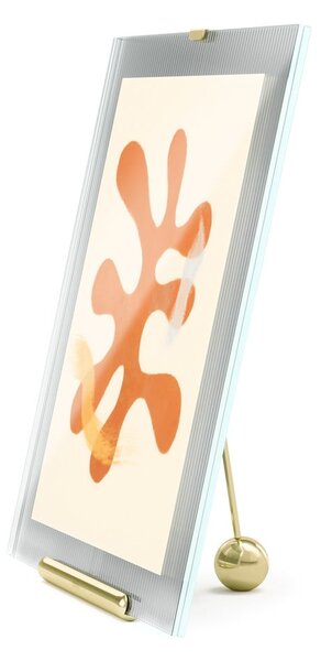Szklana ramka stojąca w kolorze złota 26x30,5 cm Flute – Umbra