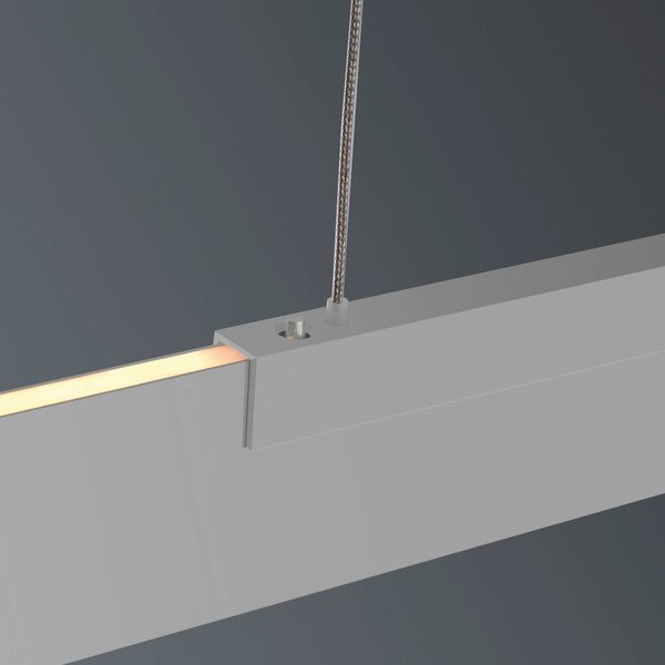 BOPP Lampa wisząca Nano 2.0, możliwość ściemniania, aluminiowy / szary / cynkowy, salon / jadalnia, aluminium, nowoczesny