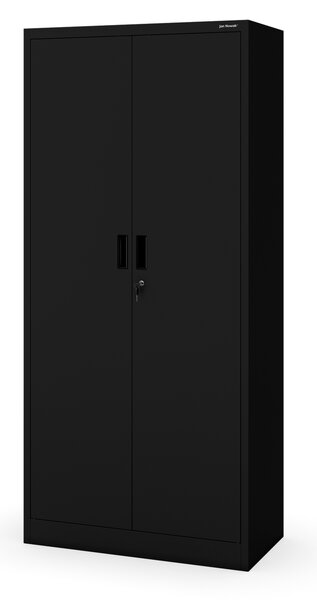 Szafa metalowa biurowa z 4 półkami czarna, 1750x800x400 mm: JAN Compact