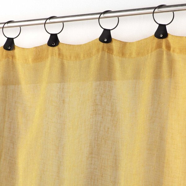 Żółta firanka z woalu 140x240 cm Linka – douceur d'intérieur