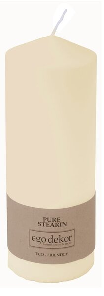 Śmietankowobiała świeczka Eco candles by Ego dekor Top, 50 h
