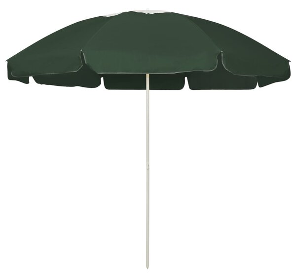 Parasol plażowy, zielony, 240 cm