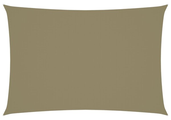 Prostokątny żagiel ogrodowy, tkanina Oxford, 2,5x4,5 m, beżowy