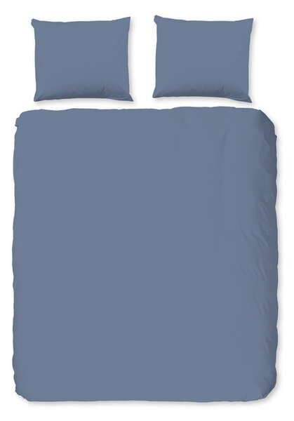 Niebieska flanelowa pościel dwuosobowa 200x220 cm – Good Morning