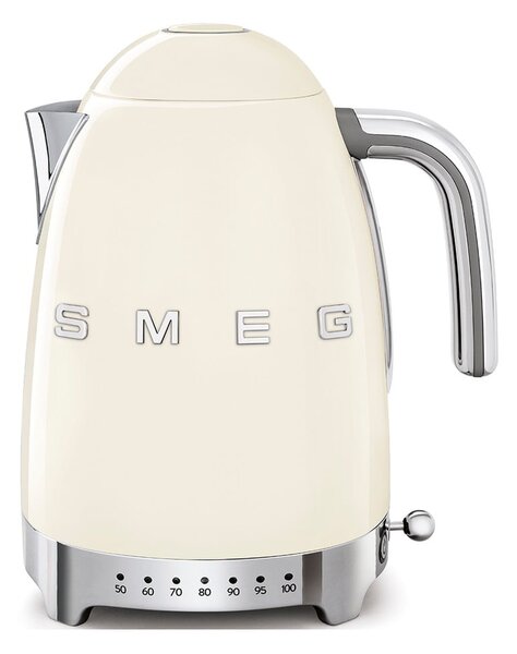 Kremowy czajnik elektryczny ze stali nierdzewnej 1,7 l Retro Style – SMEG