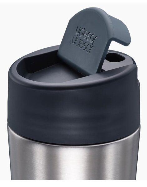 Kubek podróżny w granatowo-srebrnym kolorze 450 ml Sipp – Joseph Joseph