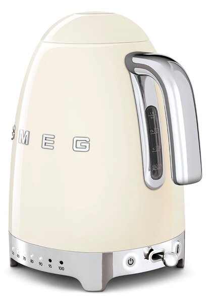 Kremowy czajnik elektryczny ze stali nierdzewnej 1,7 l Retro Style – SMEG