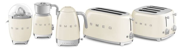 Kremowy czajnik elektryczny ze stali nierdzewnej 1,7 l Retro Style – SMEG