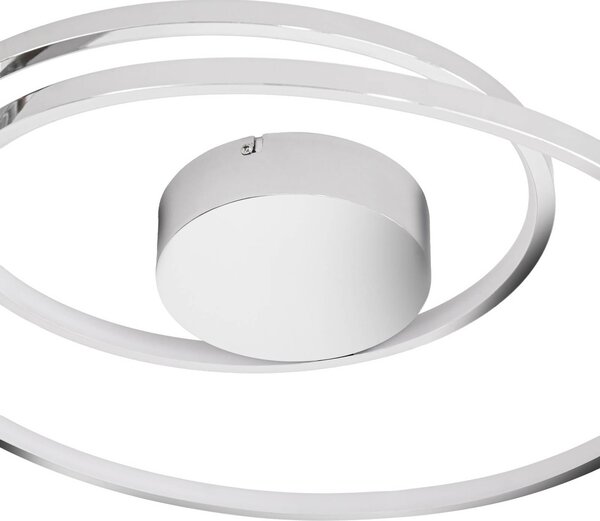 Lampa sufitowa LED Maire Lucande, możliwość ściemniania, chromowy / srebrny, salon / jadalnia, aluminium, nowoczesny