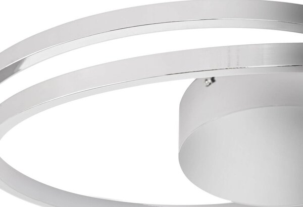 Lampa sufitowa LED Maire Lucande, możliwość ściemniania, chromowy / srebrny, salon / jadalnia, aluminium, nowoczesny