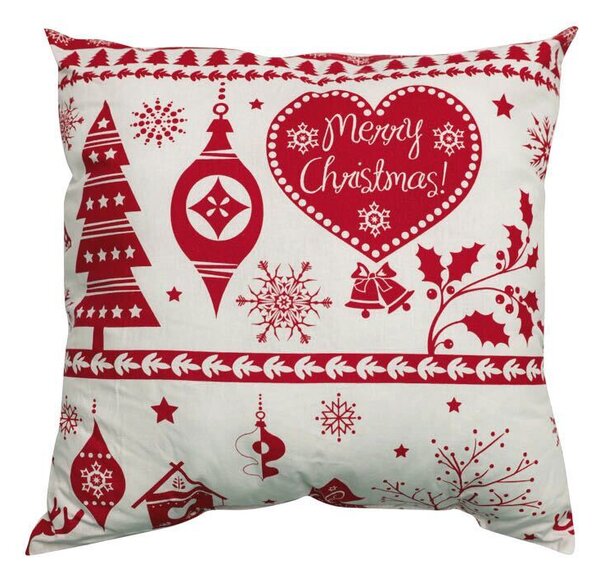 Świąteczna poduszka dekoracyjna czerwona