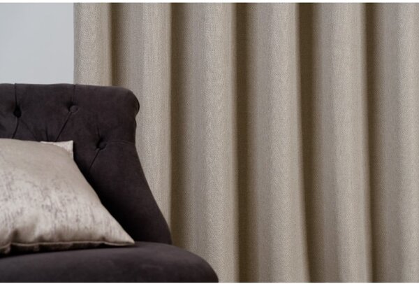 Beżowa zasłona 140x260 cm Avalon – Mendola Fabrics