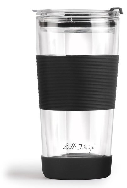 Czarny kubek termiczny 600 ml Fuori – Vialli Design