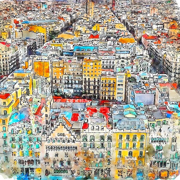 Obraz 90x90 cm Barcelona – Fedkolor