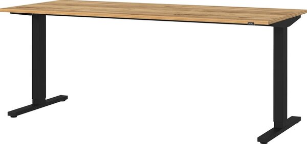 Biurko z elektryczną regulacją wysokości z blatem w dekorze dębu 80x180 cm Lissabon – Germania