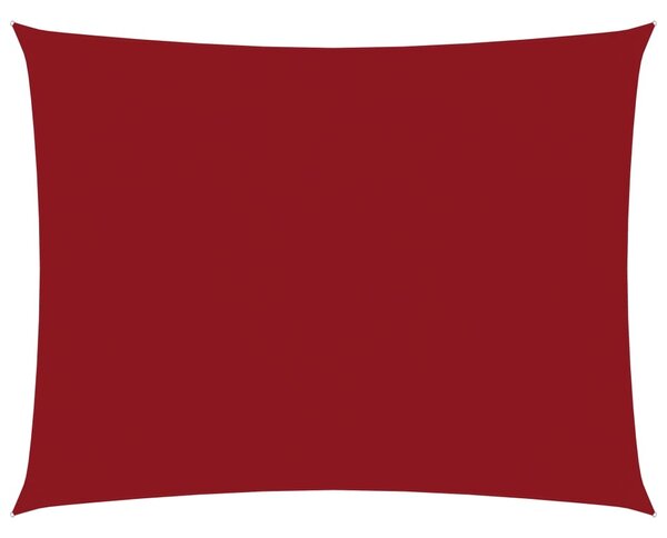 Prostokątny żagiel ogrodowy, tkanina Oxford 3,5x4,5 m, czerwony