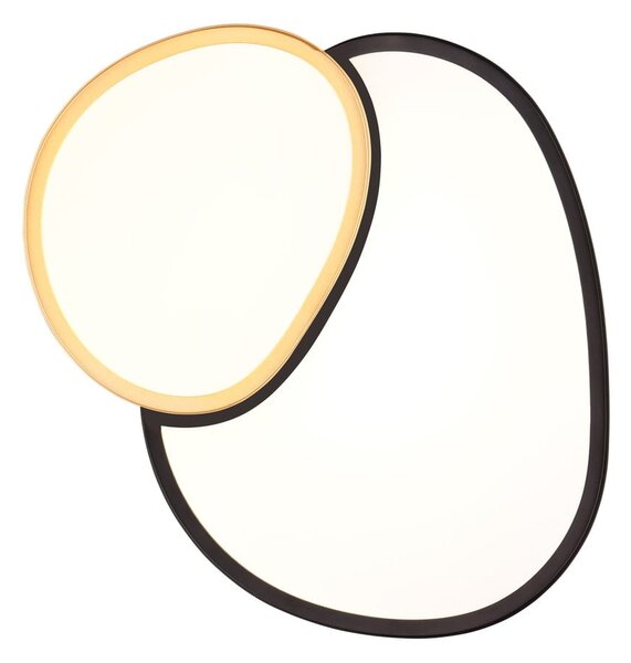 Lampa sufitowa LED w czarno-złotym kolorze 36x43.5 cm Rise – Trio