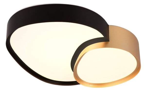 Lampa sufitowa LED w czarno-złotym kolorze 36x43.5 cm Rise – Trio