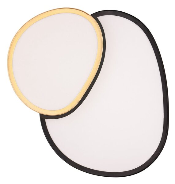 Lampa sufitowa LED w czarno-złotym kolorze 36x43.5 cm Rise – Trio