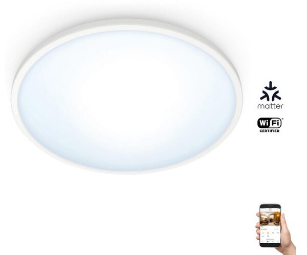 WiZ WiZ - LED Ściemnialny plafon SUPERSLIM LED/16W/230V 2700-6500K Wi-Fi WI0042