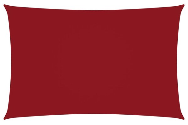 Prostokątny żagiel ogrodowy, tkanina Oxford, 2x4,5 m, czerwony