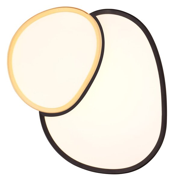 Lampa sufitowa LED w czarno-złotym kolorze 36x43.5 cm Rise – Trio