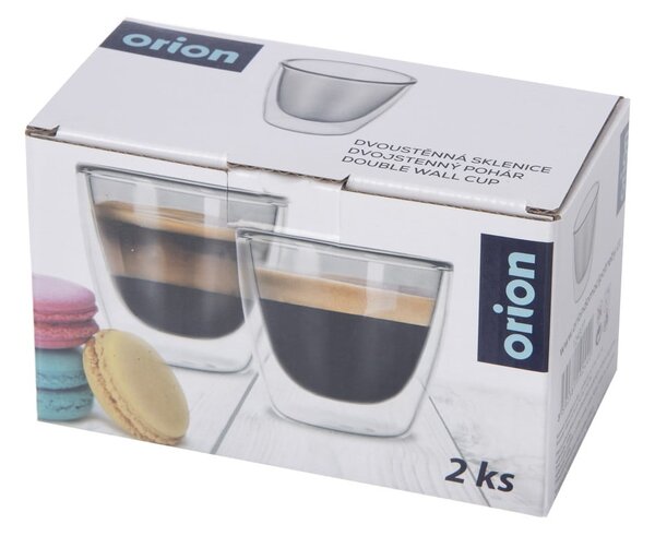 Szklane kubki na espresso zestaw 2 szt. 110 ml – Orion