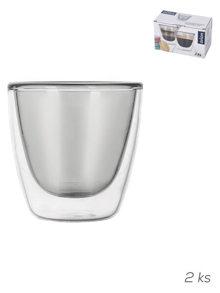Szklane kubki na espresso zestaw 2 szt. 110 ml – Orion