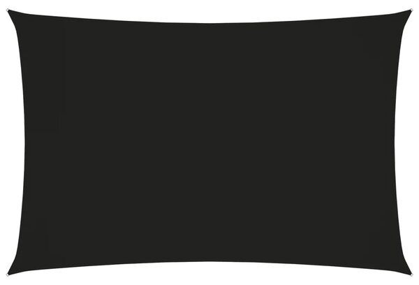 Prostokątny żagiel ogrodowy z tkaniny Oxford, 2x4 m, czarny