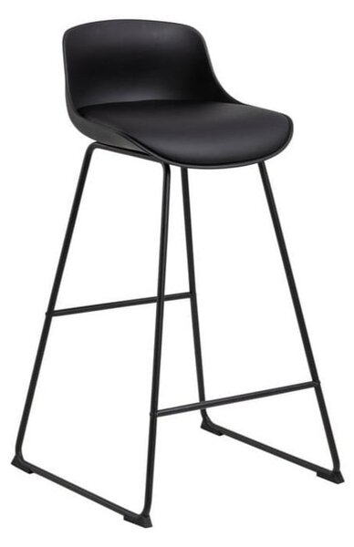 Czarny hoker (wysokość siedziska 76 cm) Tina – Actona