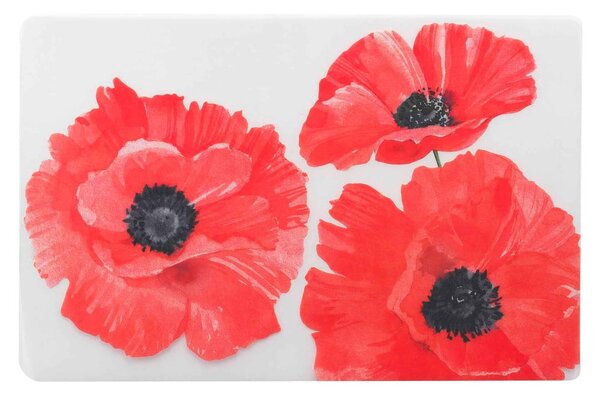 Mata stołowa 28.5x44 cm Red flower – douceur d'intérieur