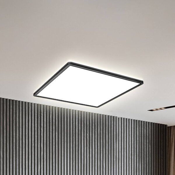 B.K. Licht Panel LED Slim, możliwość ściemniania, czarny, biuro, tworzywo sztuczne